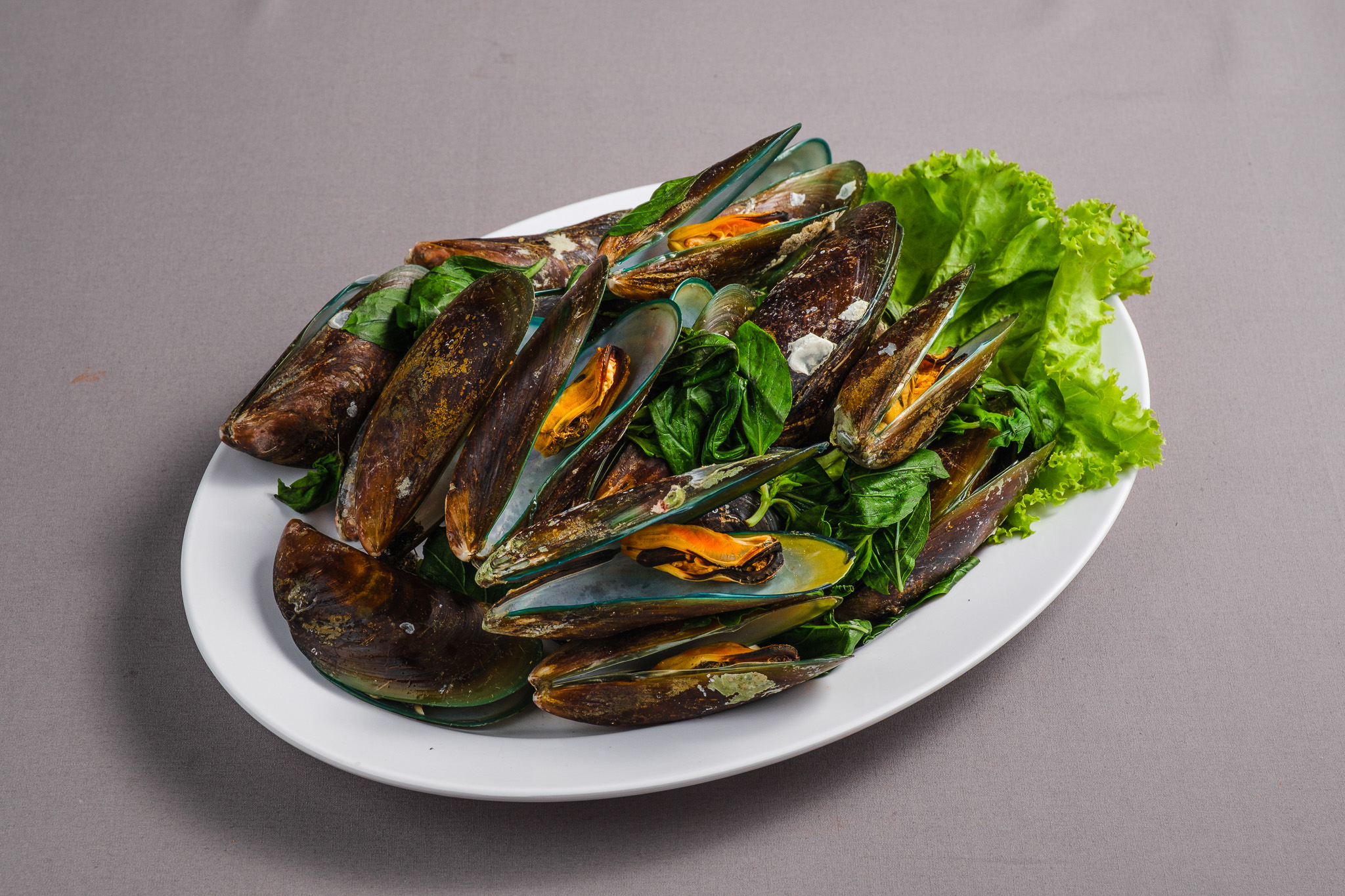 หอยแมลงภู่ลวกจิ้ม